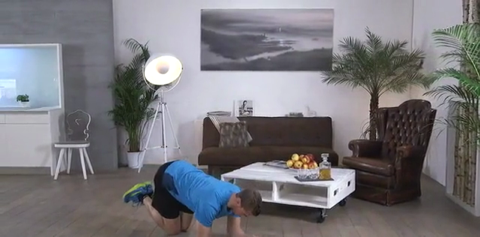 Plank Push-Up Kneefall